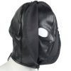 Banoch Masker Close Up zwart imitatie leer Bondage (10)