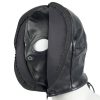 Banoch Masker Close Up zwart imitatie leer Bondage (11)