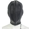 Banoch Masker Close Up zwart imitatie leer Bondage (2)