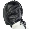 Banoch Masker Close Up zwart imitatie leer Bondage (7)