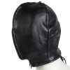 Banoch Masker Close Up zwart imitatie leer Bondage (8)
