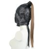 Banoch Masker Pony Tail zwart imitatie leer Bondage (1) Banoch Masker Pony Tail zwart imitatie leer Bondage (1)