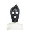Banoch Masker Pony Tail zwart imitatie leer Bondage (20) Banoch Masker Pony Tail zwart imitatie leer Bondage (20)