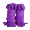 Banoch bondage touw paars 2 x 10 meter katoen zonder kern zacht (2) Banoch bondage touw paars 2 x 10 meter katoen zonder kern zacht (2)