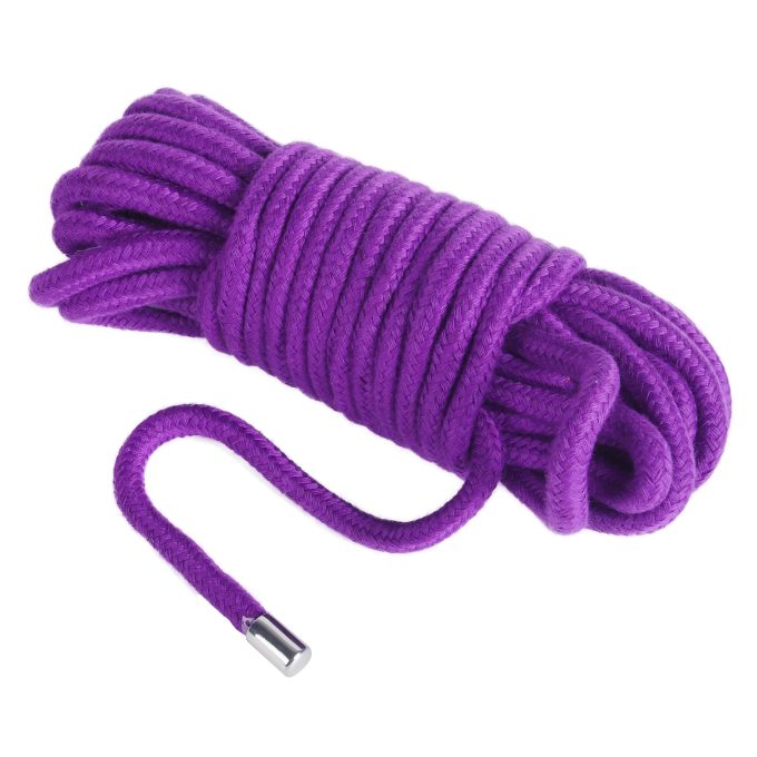 Banoch bondage touw paars 2 x 10 meter katoen zonder kern zacht (5) Banoch bondage touw paars 2 x 10 meter katoen zonder kern zacht (5)