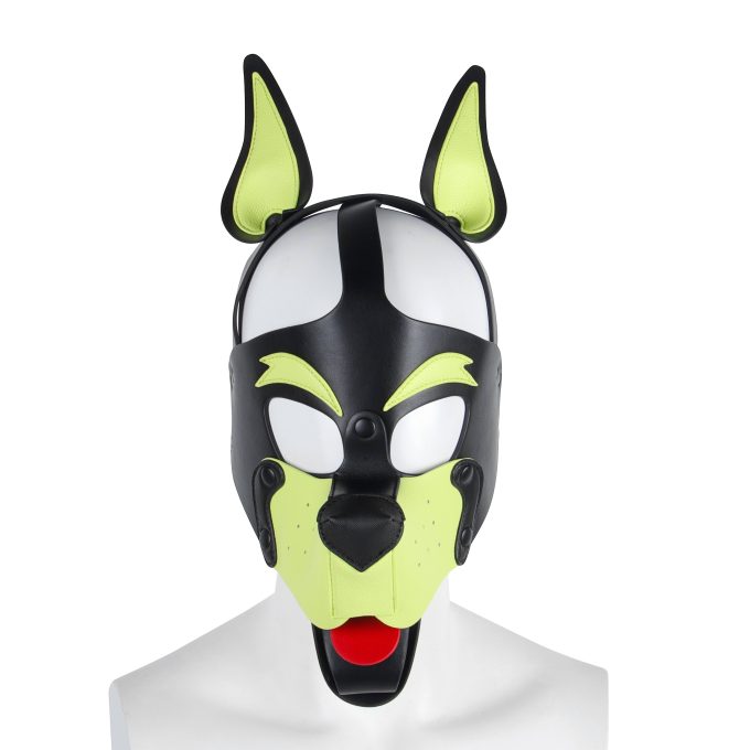 Banoch Masker Doggy pointy geel imitatie leer Bondage Puppy Play (1) Banoch Masker Doggy pointy geel imitatie leer Bondage Puppy Play (1)