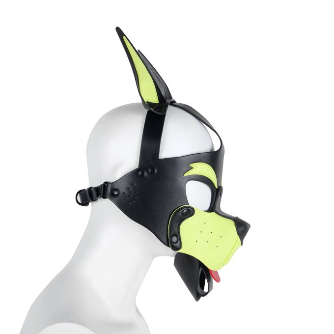 Banoch Masker Doggy pointy geel imitatie leer Bondage Puppy Play (3) Banoch Masker Doggy pointy geel imitatie leer Bondage Puppy Play (3)