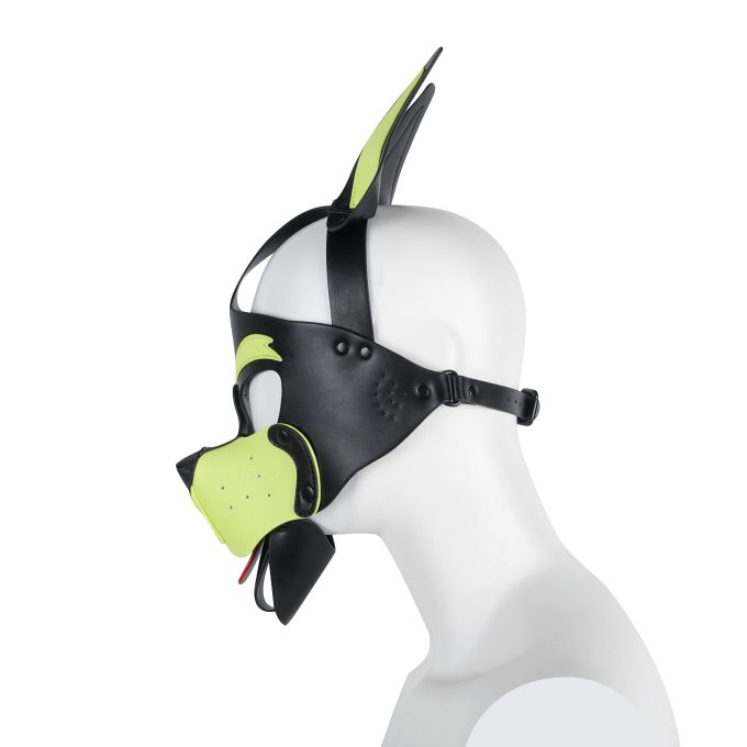 Banoch Masker Doggy pointy geel imitatie leer Bondage Puppy Play (7) Banoch Masker Doggy pointy geel imitatie leer Bondage Puppy Play (7)