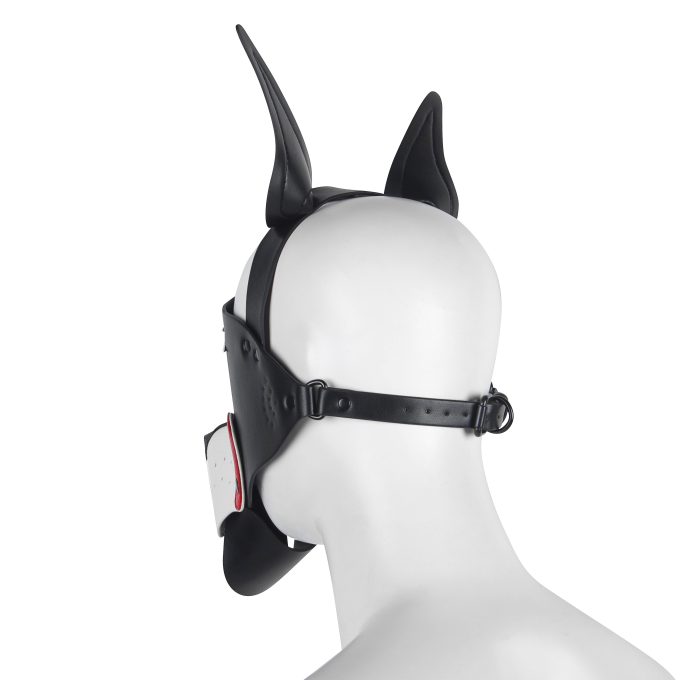 Banoch Masker Doggy pointy wit imitatie leer Bondage Puppy Play (6) Banoch Masker Doggy pointy wit imitatie leer Bondage Puppy Play (6)