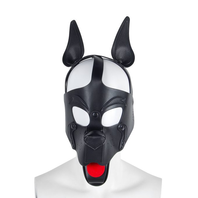 Banoch Masker Doggy pointy zwart imitatie leer Bondage Puppy Play (1) Banoch Masker Doggy pointy zwart imitatie leer Bondage Puppy Play (1)