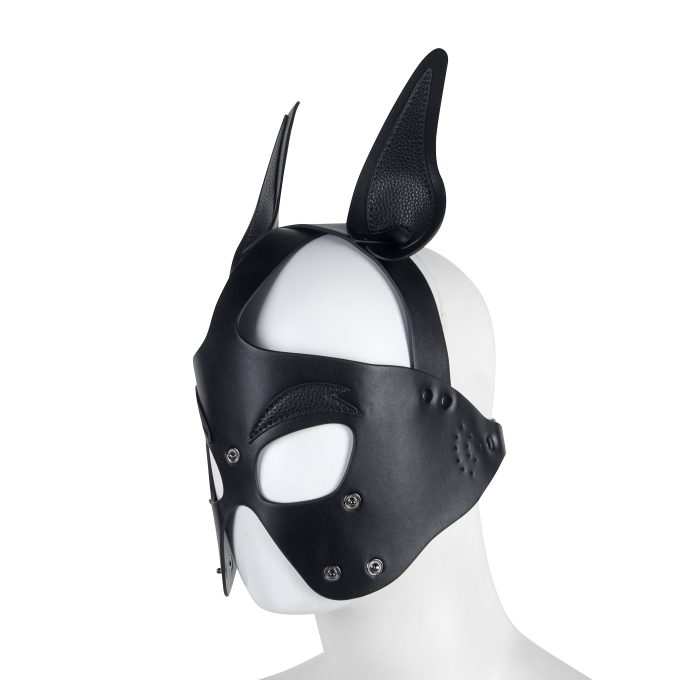 Banoch Masker Doggy pointy zwart imitatie leer Bondage Puppy Play (10) Banoch Masker Doggy pointy zwart imitatie leer Bondage Puppy Play (10)