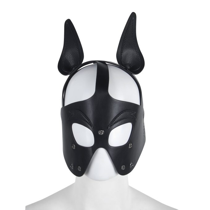Banoch Masker Doggy pointy zwart imitatie leer Bondage Puppy Play (11) Banoch Masker Doggy pointy zwart imitatie leer Bondage Puppy Play (11)