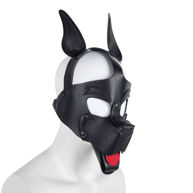 Banoch Masker Doggy pointy zwart imitatie leer Bondage Puppy Play (2) Banoch Masker Doggy pointy zwart imitatie leer Bondage Puppy Play (2)