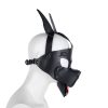 Banoch Masker Doggy pointy zwart imitatie leer Bondage Puppy Play (3) Banoch Masker Doggy pointy zwart imitatie leer Bondage Puppy Play (3)
