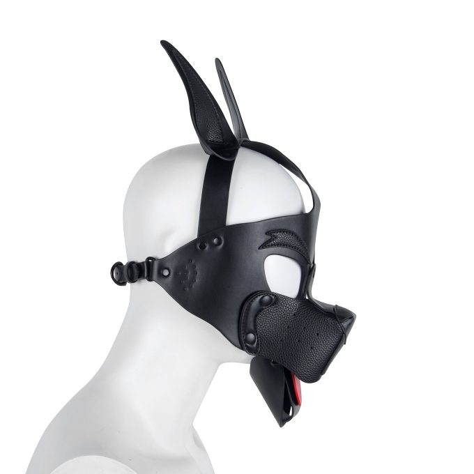 Banoch Masker Doggy pointy zwart imitatie leer Bondage Puppy Play (3) Banoch Masker Doggy pointy zwart imitatie leer Bondage Puppy Play (3)