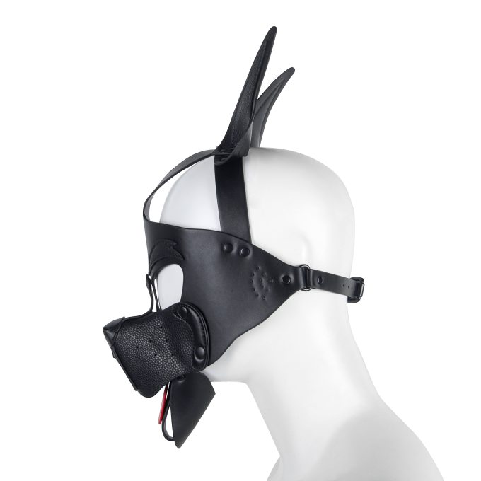 Banoch Masker Doggy pointy zwart imitatie leer Bondage Puppy Play (7) Banoch Masker Doggy pointy zwart imitatie leer Bondage Puppy Play (7)