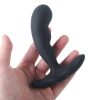 Banoch Buttplug set gebogen zwart siliconen (7)