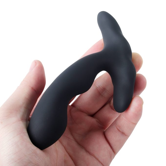 Banoch Buttplug set gebogen zwart siliconen (8)