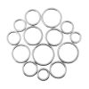 Banoch Cockring rond metaal 6 mm dik eikelring , alle maten bovenaf gezien Banoch Cockring rond metaal 6 mm dik eikelring , alle maten bovenaf gezien