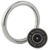 Banoch Cockring rond metaal 6 mm dik eikelring staand met banoch pin Banoch Cockring rond metaal 6 mm dik eikelring staand met banoch pin