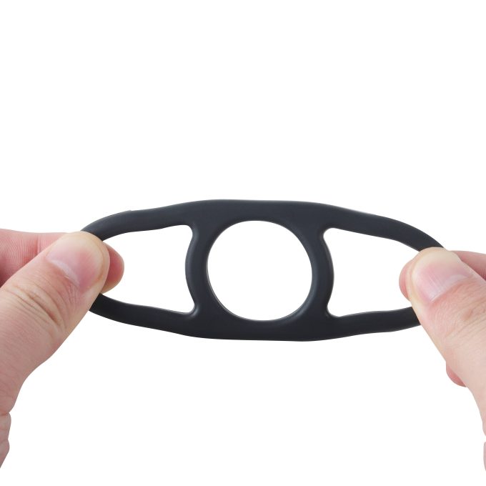 Banoch Cockring set van zwart siliconen 4 delig (12)