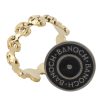 Banoch eikelring doodskop goud cockring staand met pin