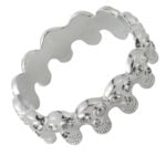 Banoch eikelring doodskop zilver cockring (14)