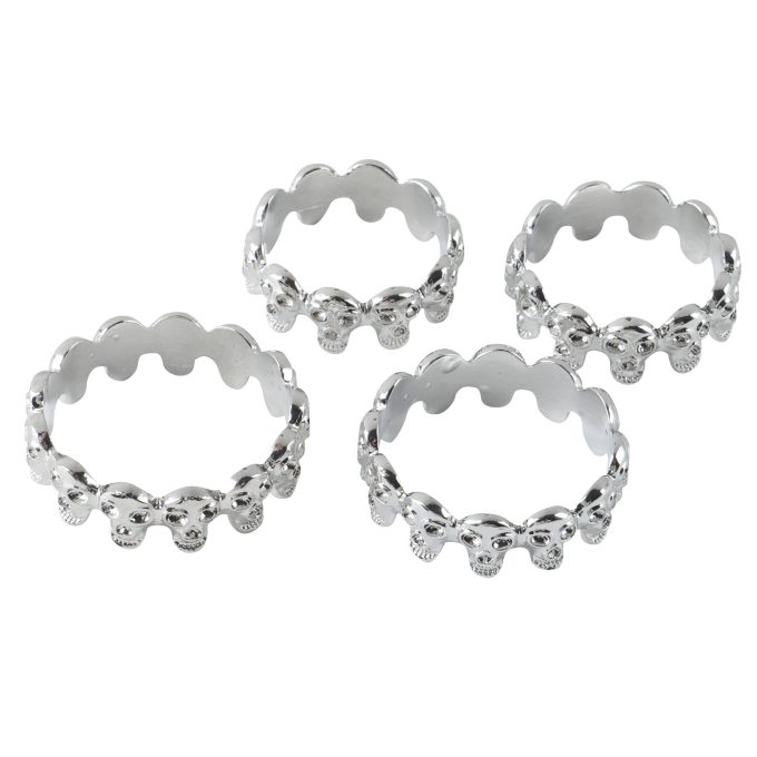 Banoch eikelring doodskop zilver cockring (7)