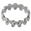 Banoch eikelring doodskop zilver cockring liggend