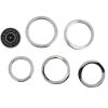 Banoch glansring oval eikelring Metaal cockring 5 diameters van bovenaf gezien met banoch pin