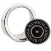Banoch glansring oval eikelring Metaal cockring met banoch pin
