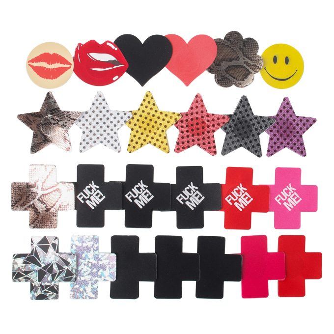 Banoch tepelstickers Obscure mix pack 25 x 2 stuks nipple pasties overzicht alle Banoch tepelstickers Obscure mix pack 25 x 2 stuks nipple pasties overzicht alle