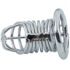 Banoch Cockcage Zilver metaal Chastity Cage met 3 ringen 40 mm, 45 mm & 50 mm (10)