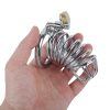 Banoch Cockcage Zilver metaal Chastity Cage met 3 ringen 40 mm, 45 mm & 50 mm (15)