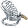 Banoch Cockcage Zilver metaal Chastity Cage met 3 ringen 40 mm, 45 mm & 50 mm (6)