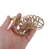 Banoch Cockcage Goud metaal Chastity Cage met 3 ringen 40 mm, 45 mm & 50 mm (11)