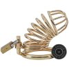 Banoch Cockcage Goud metaal Chastity Cage met 3 ringen 40 mm, 45 mm & 50 mm (6)
