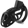 Banoch Cockcage resin zwart 3 scharnierende ringen 45 mm, 50 mm & 55 mm (6)