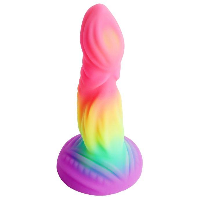 Banoch Dildo lizard rainbow siliconen zuignap fantasy (3)