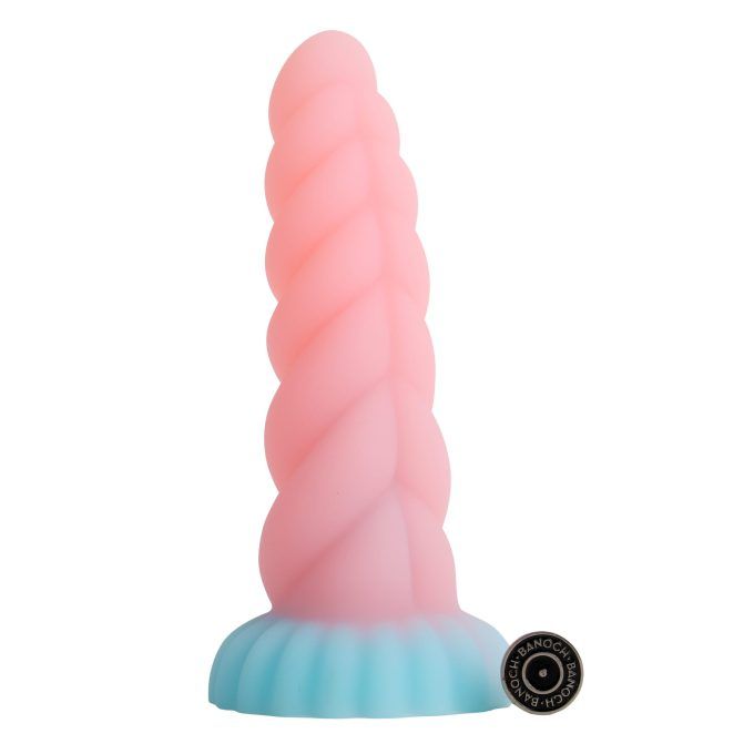 Banoch Dildo twirl roze siliconen zuignap fantasy (1)